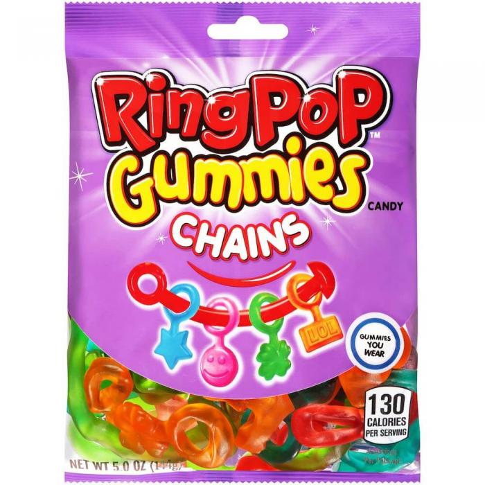 Kjøp Ring Pop Gummies Chains 144g hos Coopers Candy Godteri på nett