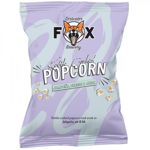 Dirtwater Fox Popcorn Jalapeno Cheese & Onion 65g (BF: 22-10-14) Coopers Candy