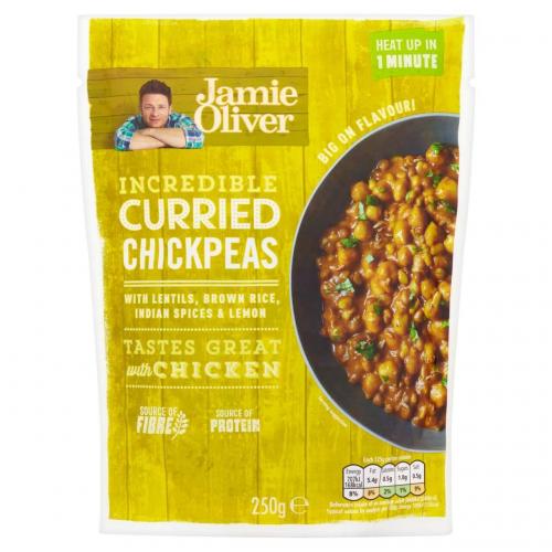 Jamie Oliver Ready to Eat Curried Chickpeas 250g Coopers Candy