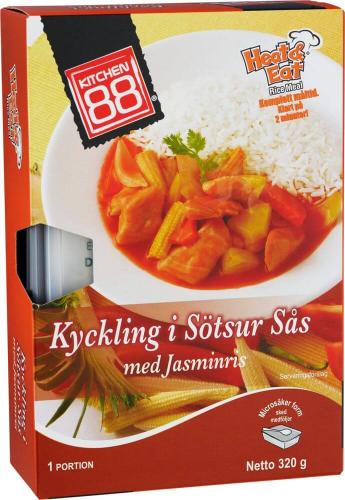 Kitchen 88 - Kyckling i Stsur ss med Ris 320g Coopers Candy