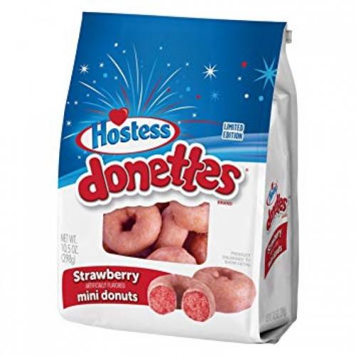 Hostess Limited Edition Glazed Strawberry Mini Donettes 284g Coopers Candy