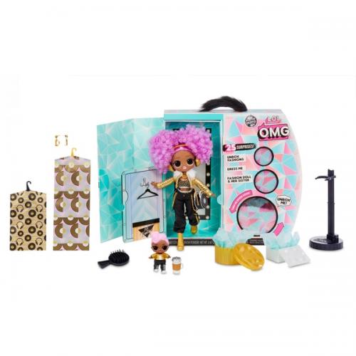 L.O.L. Surprise! O.M.G. Winter Disco 24K D.J. Fashion Doll and Sister Coopers Candy