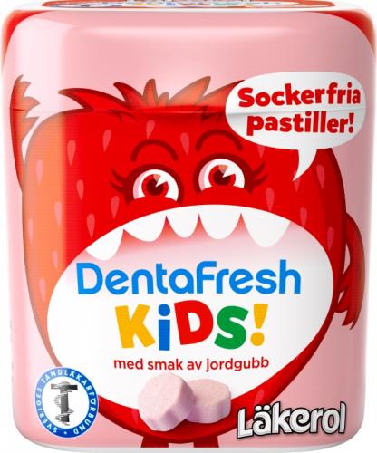 Lkerol DentaFresh Kids Jordgubb 55g Coopers Candy
