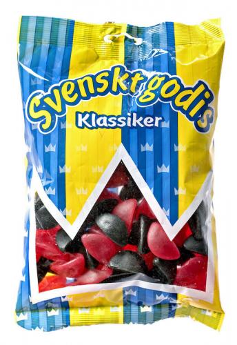 Svenskt Godis Klassiker - Btar Hallon/Lakrits 400g Coopers Candy