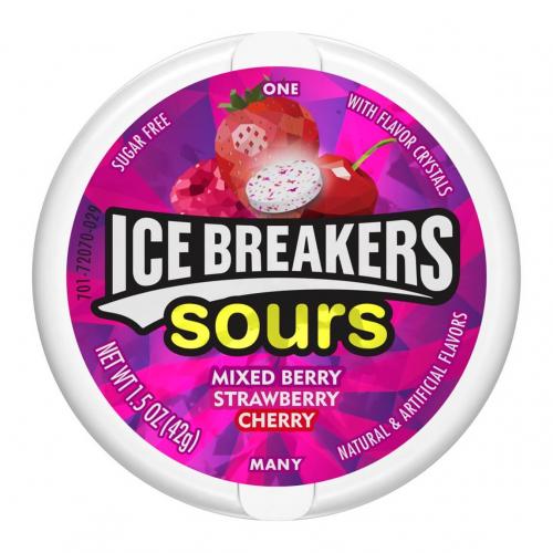 Icebreakers Sours Berry 8x42gram Coopers Candy