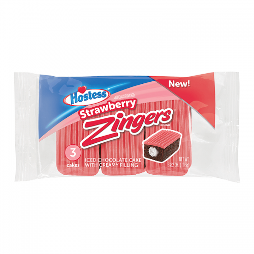 Hostess Zingers Strawberry 3-Pack Coopers Candy