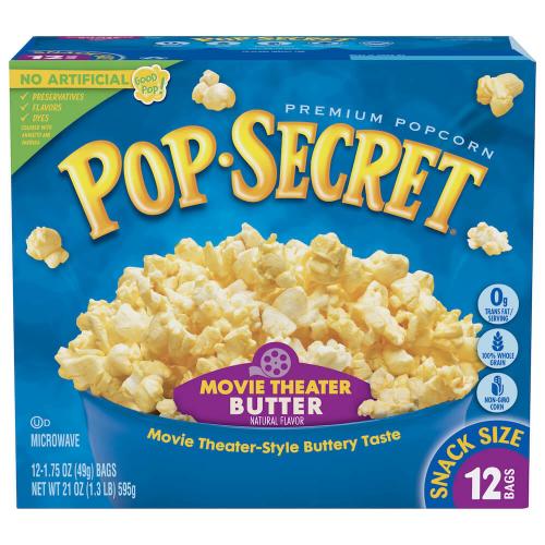 Pop Secret Movie Theatre Butter Popcorn 12-Pack (595g) Coopers Candy