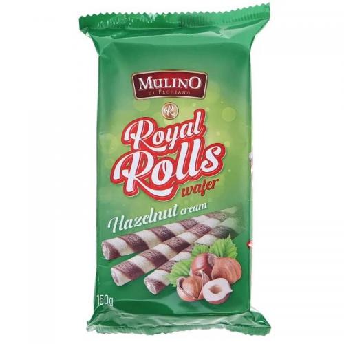 Mulino Wafer Rolls Hazelnut Cream 150g Coopers Candy