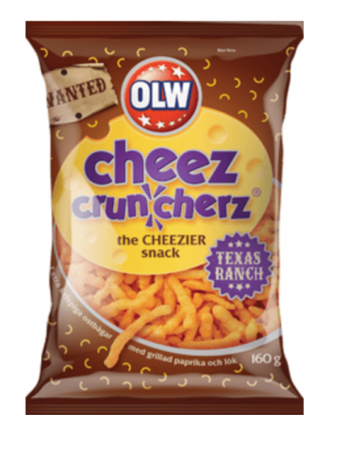 OLW Cheez Cruncherz Texas Ranch 160g Coopers Candy