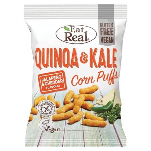 Eat Real Quinoa & Kale Corn Puffs Jalapeno & Cheddar Flavour 113g Coopers Candy