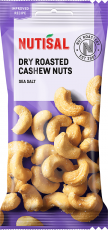 Nutisal Dry Roasted Cashew Sea Salt 60g Coopers Candy