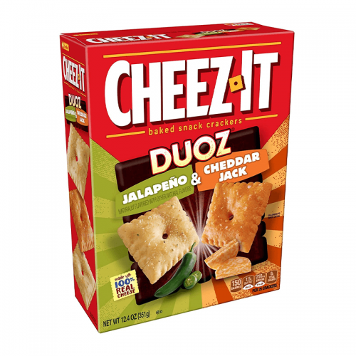 Cheez-It Duoz Jalapeno & Cheddar Jack 351g Coopers Candy
