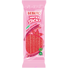 Bebeto Wacky Sticks - Fizzy Strawberry 180g Coopers Candy