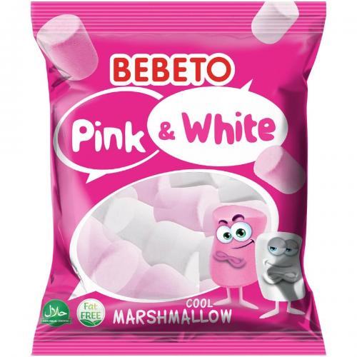 Bebeto Marshmallow Pink & White 275g Coopers Candy
