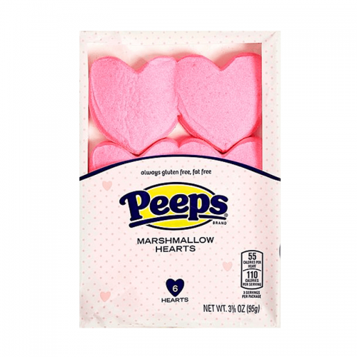 Peeps Pink Marshmallow Hearts 95g Coopers Candy
