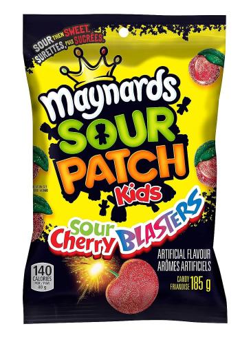 Sour Patch Kids Cherry Blasters 185g Coopers Candy
