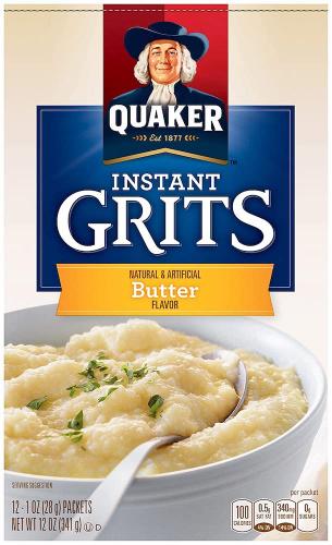 Quaker Instant Grits Butter Flavour 341g Coopers Candy