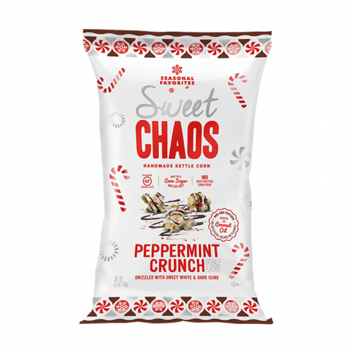 Sweet Chaos Peppermint Crunch Popcorn 155g Coopers Candy