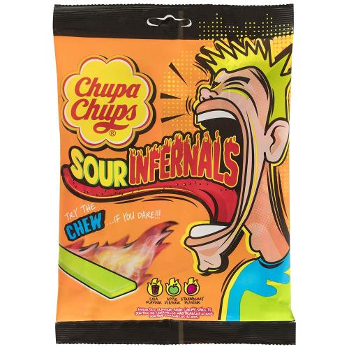 Chupa Chups Sour Infernals Chews 120g Coopers Candy