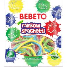 Bebeto Spagetti Sour Rainbow 80g Coopers Candy