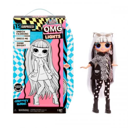 L.O.L. Surprise! O.M.G. Lights Fashion Doll - Groovy Babe Coopers Candy
