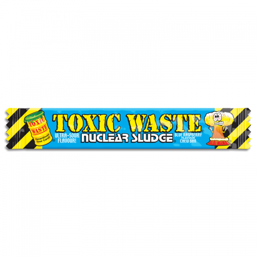 Toxic Waste Nuclear Sludge Chew Bar Blue Raspberry 20g Coopers Candy