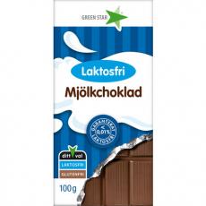 Green Star Mjölkchoklad Laktosfri 100g Coopers Candy