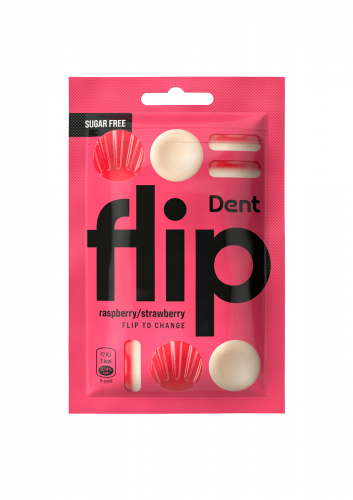 Dent Flip Raspberry Stawberry 30g Coopers Candy