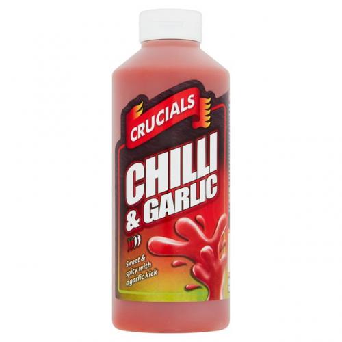 Crucials Chilli & Garlic Squeezy Sauce 500ml Coopers Candy