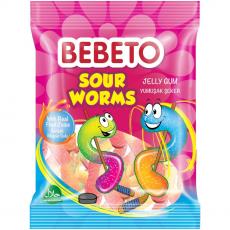 Bebeto Sour Worms 80g Coopers Candy