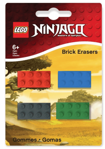 LEGO Ninjago Mini-Erasers 4-Pack Suddgummi Coopers Candy