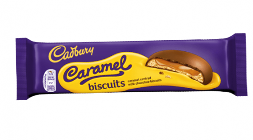 Cadbury Caramel Chocolate Biscuits 130g Coopers Candy