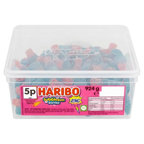 Haribo Bubblegum Bottles Zing 770g Coopers Candy