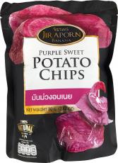 Jiraporn Purple Sweet Potato Chips 80g Coopers Candy