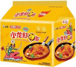Baixiang Stir-Fried Noodles Spicy Crayfish Flavour 113g x 5st Coopers Candy