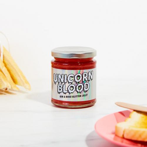 Unicorn Blood - Gin and Rose Glitter Jelly 210g Coopers Candy
