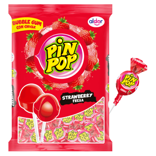 Pin Pop Klubbor Jordgubb 1.062kg Coopers Candy