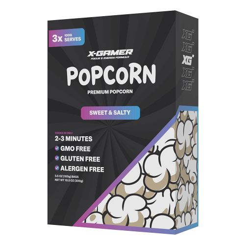 X-GAMER X-Corn Popcorn - Sweet and Salty 3x100g Coopers Candy
