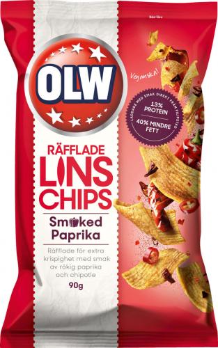 OLW Linschips Smoked Paprika 90g Coopers Candy
