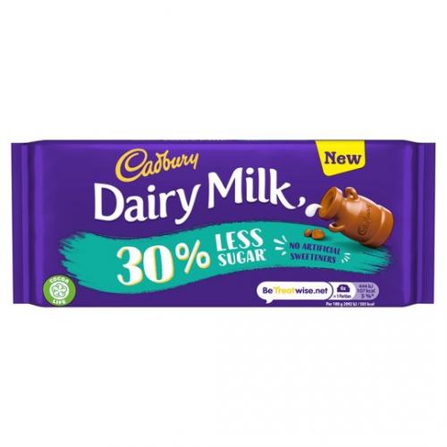 Cadbury Dairy Milk 30% Less Sugar 85g Coopers Candy