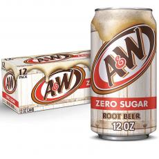 A&W Root Beer ZERO sugar 355ml x 12st Coopers Candy