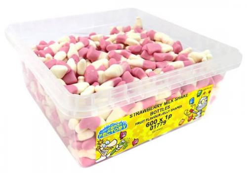 Crazy Candy Factory Strawberry Milkshake Bottles 960g Coopers Candy