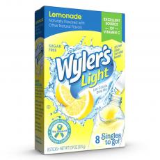 Wylers Light Singles To Go 8-pack - Lemonade Coopers Candy