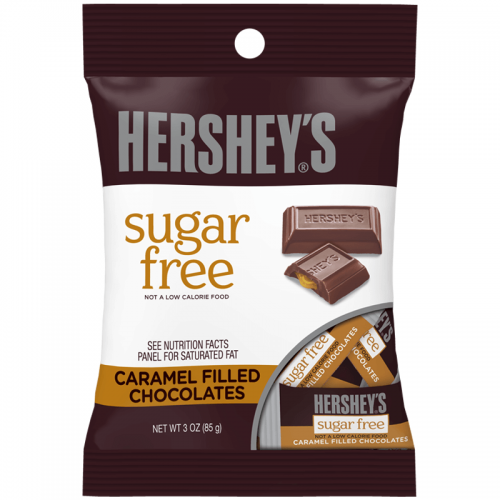 Hersheys Sugar Free Caramel Filled Chocolates 85g Coopers Candy