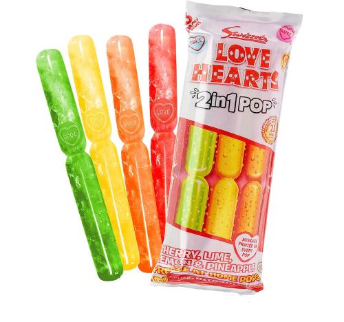 Swizzels Love Hearts 2 in 1 Pops 8-Pack 600ml Coopers Candy