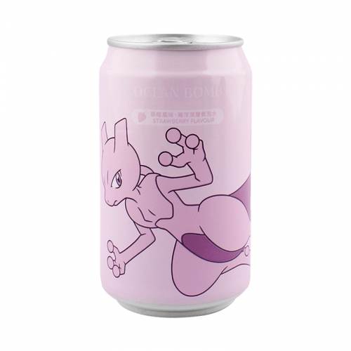 Ocean Bomb Pokemon Mewtwo Strawberry Flavour 330ml Coopers Candy