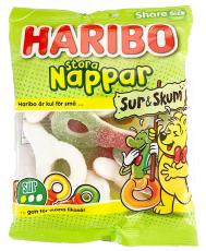 Haribo Stora Nappar Sur & Skum 150g Coopers Candy