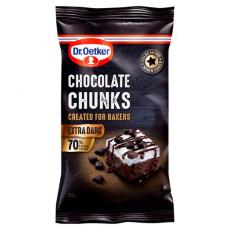 Dr. Oetker Extra Dark Chocolate Chunks 100g Coopers Candy