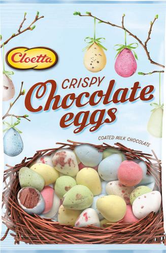 Cloetta Crispy Chocolate Eggs 110g Coopers Candy