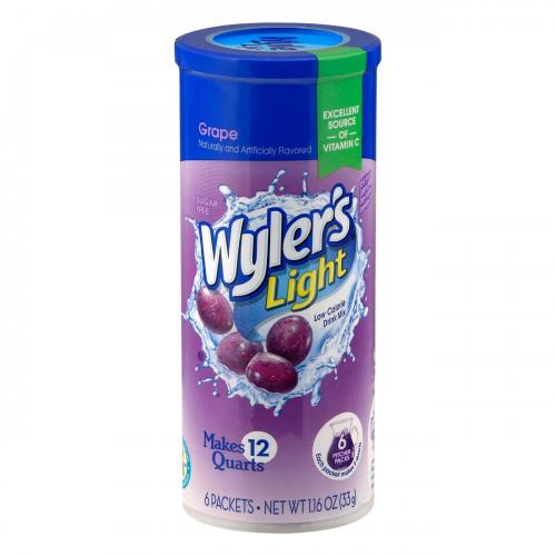 Wylers Light Drink Mix Grape 33g Coopers Candy
